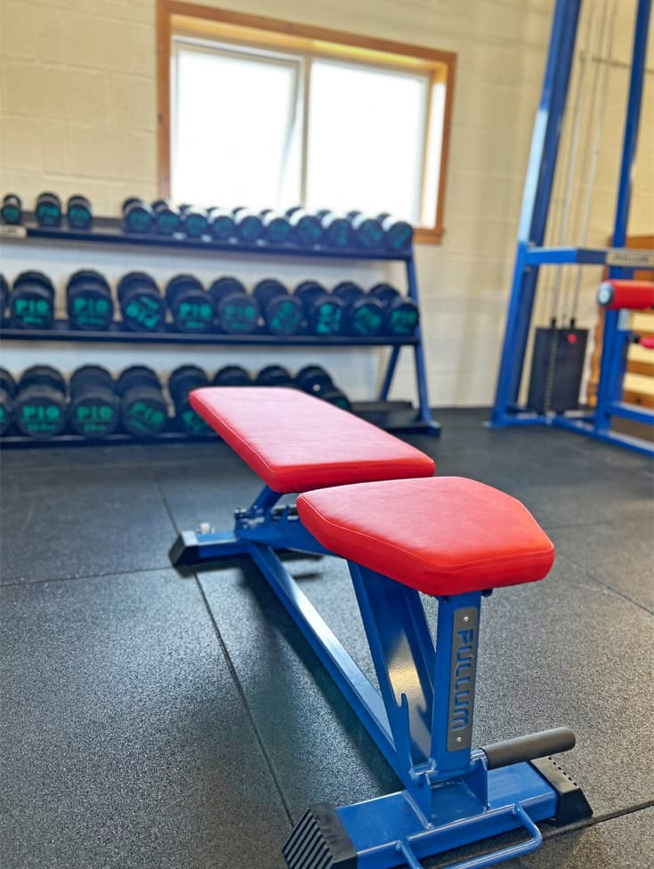 Pullum gym bench at Orkney Amateur Weightlifting Club