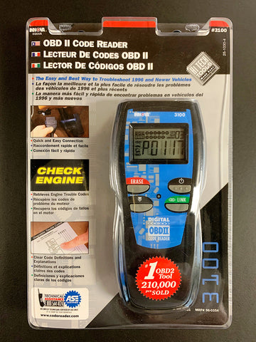 The original Innova Electronics 3100 OBD2 handheld code reader that Keith Andreasen worked to develop.