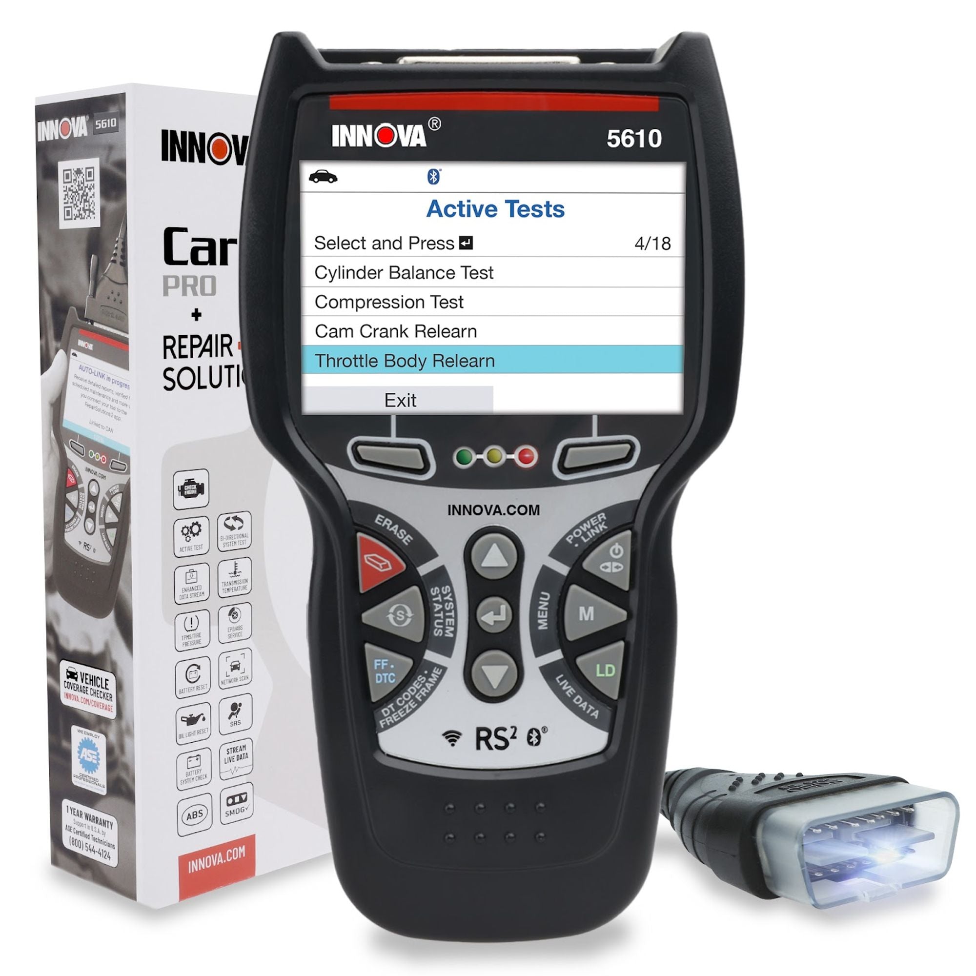using an OBD2 scanner to reset a TPMS light