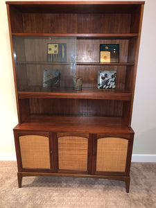 1960s Lane Rhythm Bookshelf Display Cabinet Ageless Treasures Md