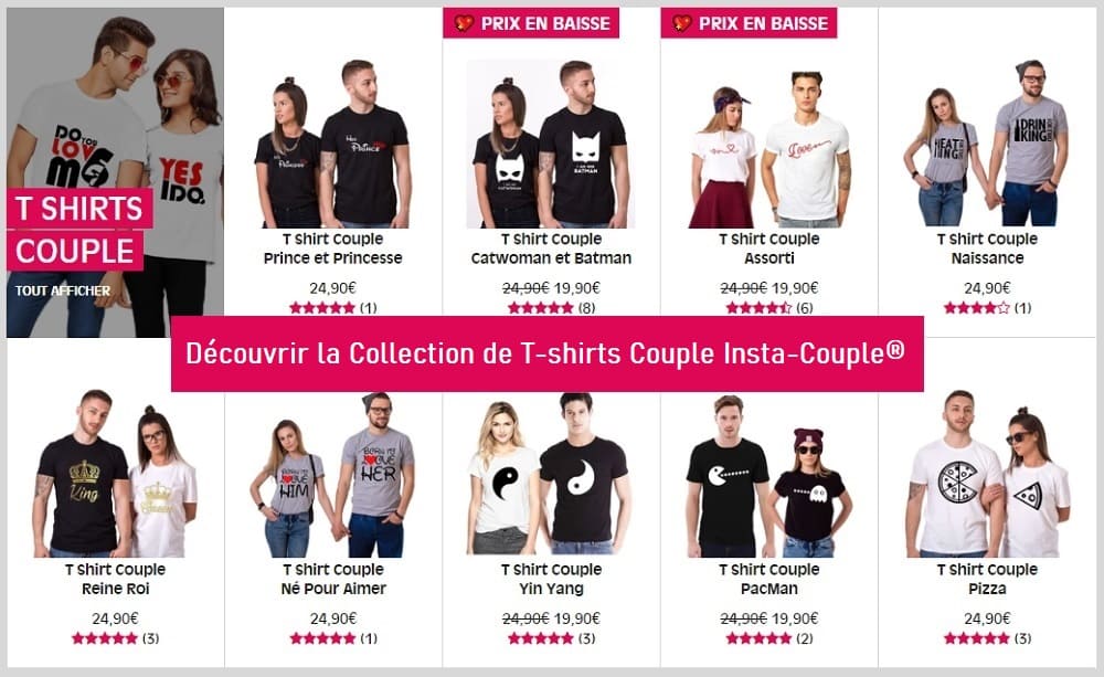 Collection T-shirts Couple 