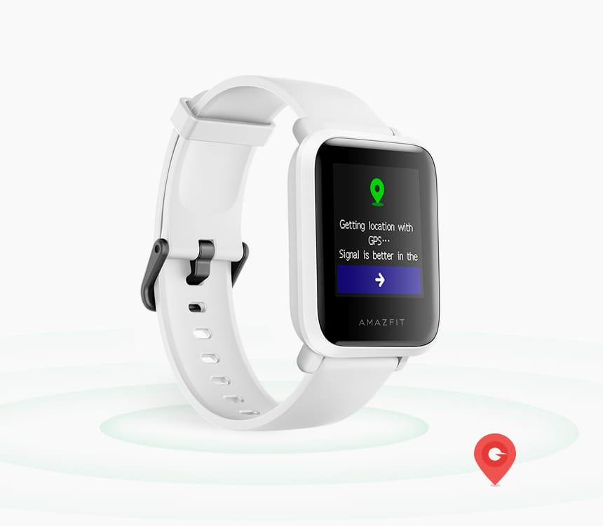 amazfit bip getting location with gps
