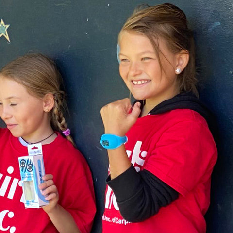 Portable Sanitizer Wristband Donated to Girls Inc. 