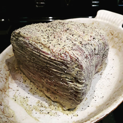 Roast Beef High Temperature Method before cooking