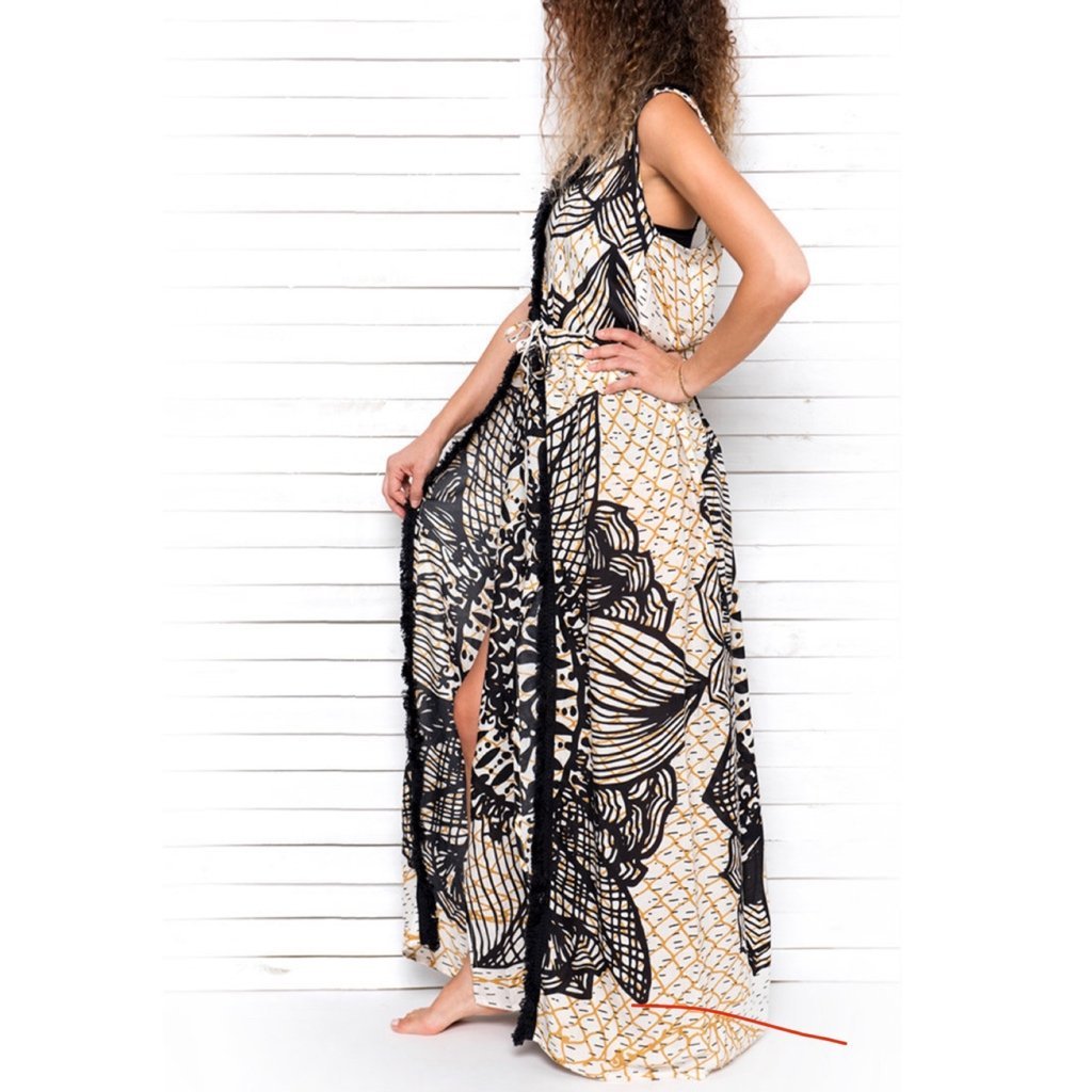 uo gia lace up maxi dress