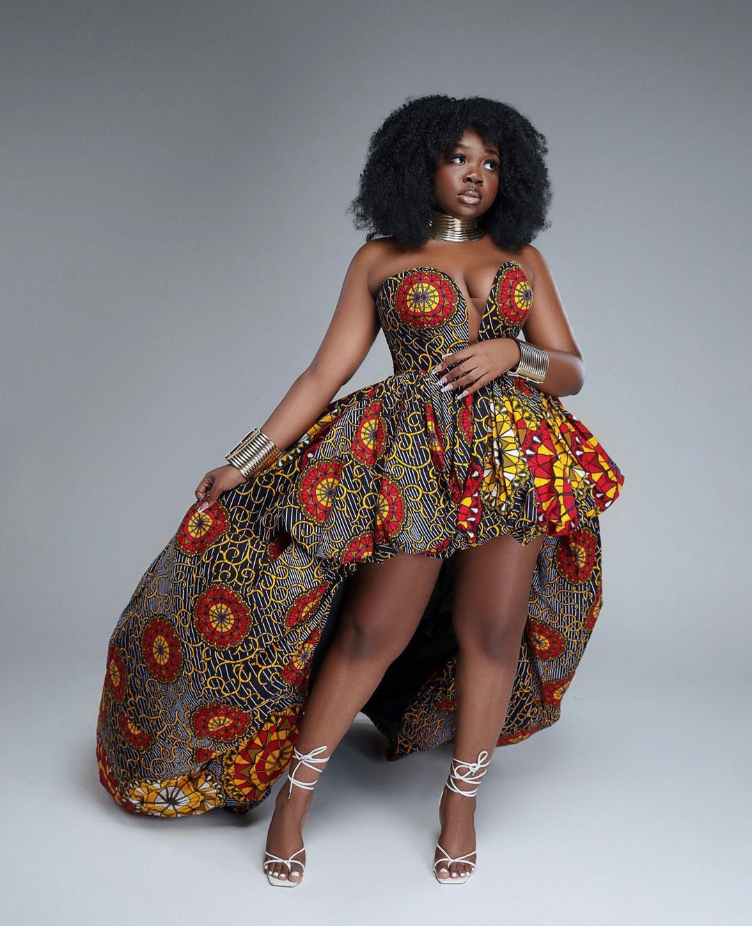 African print short corset dress. – K.D.Kollections Store
