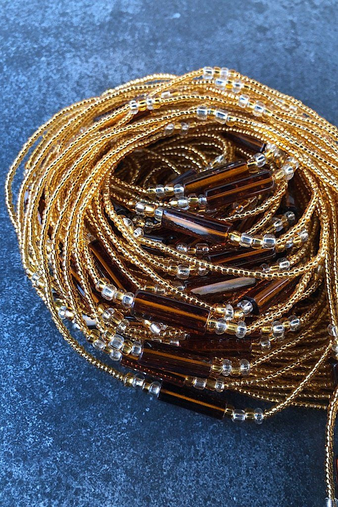 Goddess👸🏾 Silver and Gold waist beads 🔥 plus size waist beads. Fit up –  K.D.Kollections Store