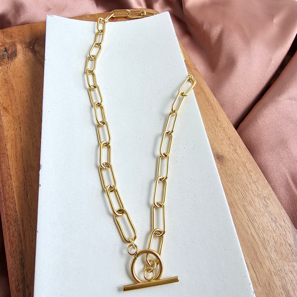 Luxe Gold Paper Clip Chain - 16 – Spiffy & Splendid
