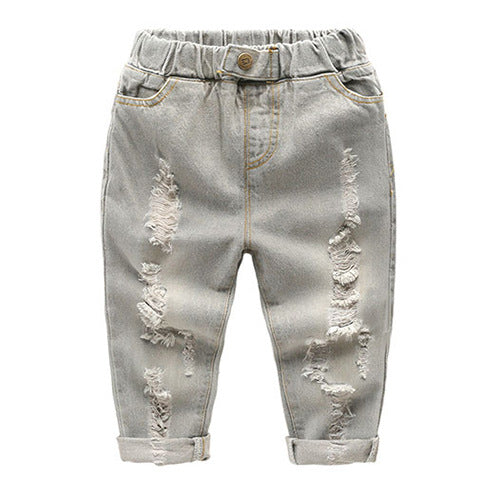 Kids Fashion Distressed Denim Jeans