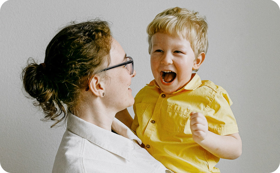 mother with her toddler son