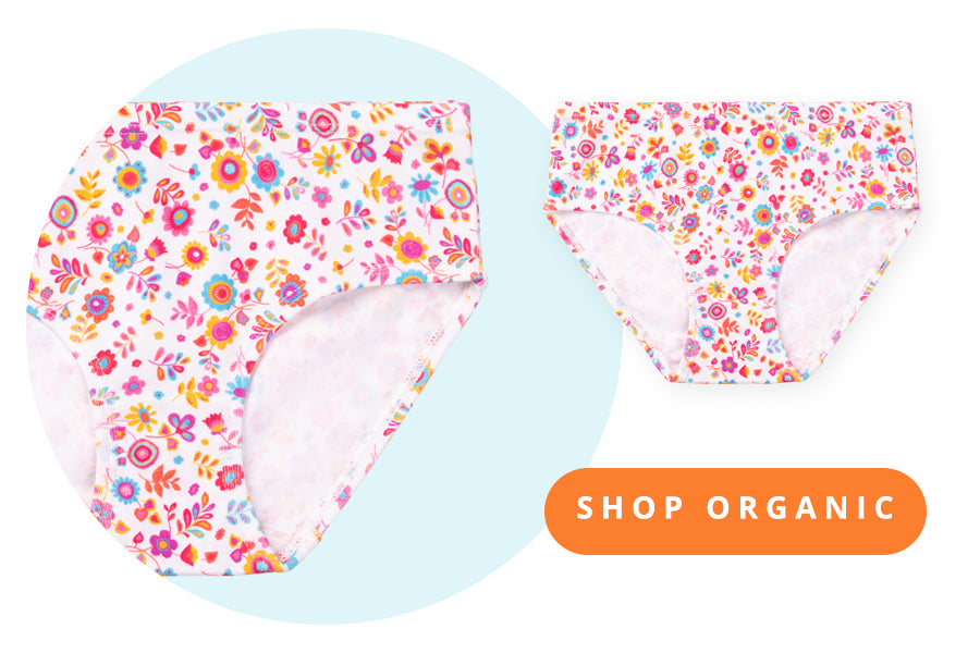 organic cotton girls underwear collection