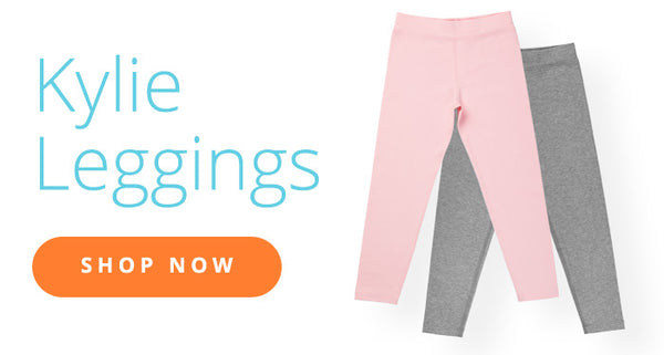 kylie organic cotton girls leggings