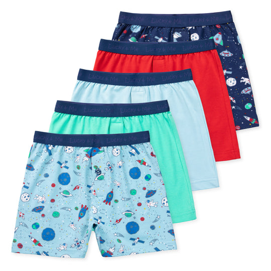 Lucky & Me Boys Underwear, Boxers Style 100% Cotton, Noah 5 Pack Palm Tree  7-8 Years - Yahoo Shopping