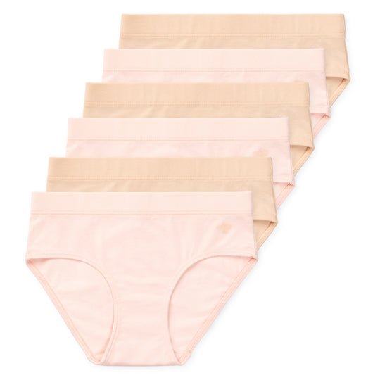  Lucky & Me 100% Cotton Girls Underwear, Briefs Style, Gracie 7  Pack, Blossom, Size 6 Years: Clothing, Shoes & Jewelry