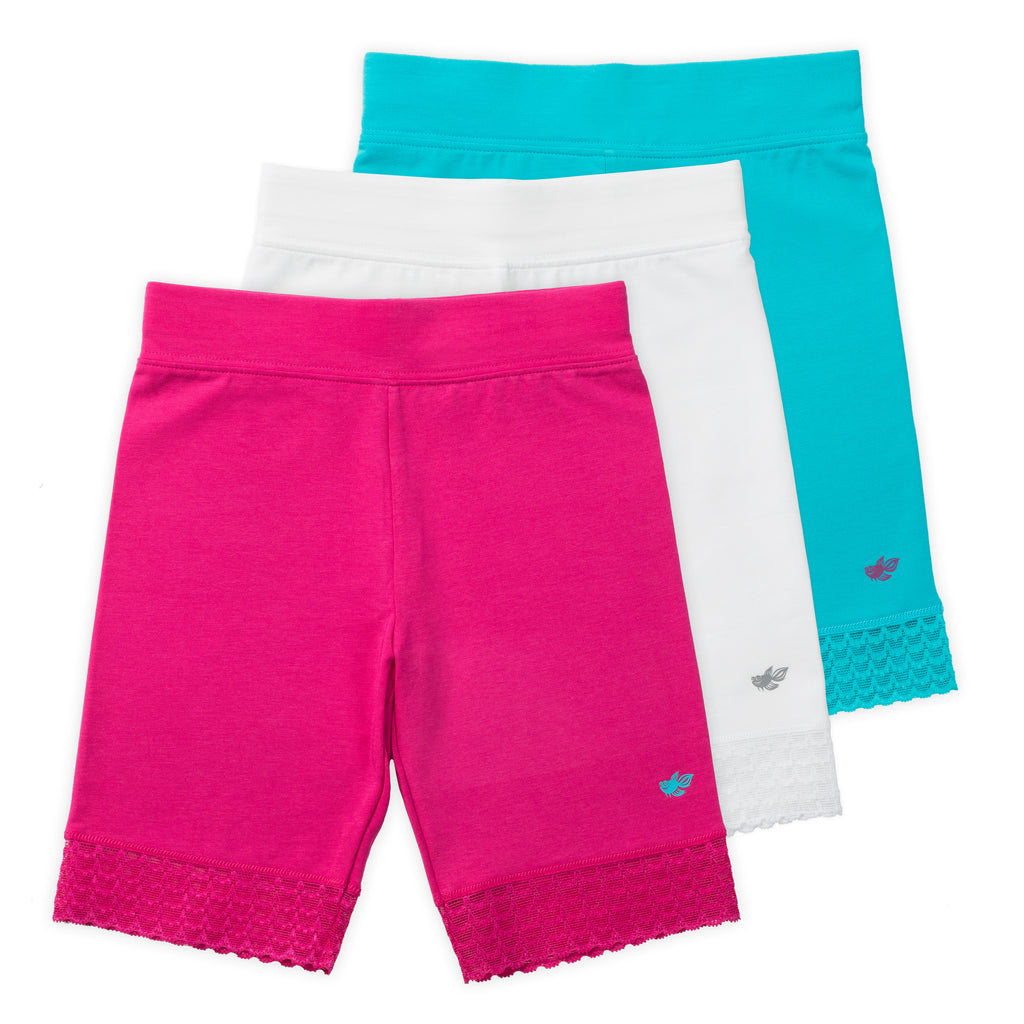 girls long bike shorts