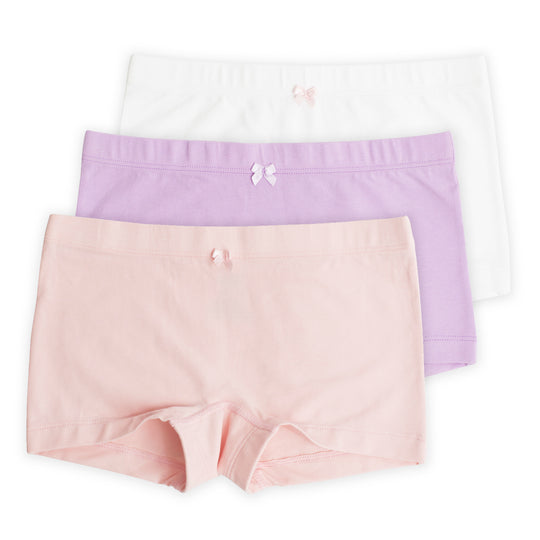 Lucky & Me Lily Girls Underwear, Organic Cotton Tagless Briefs, 3 Pack, 4/5  NEW