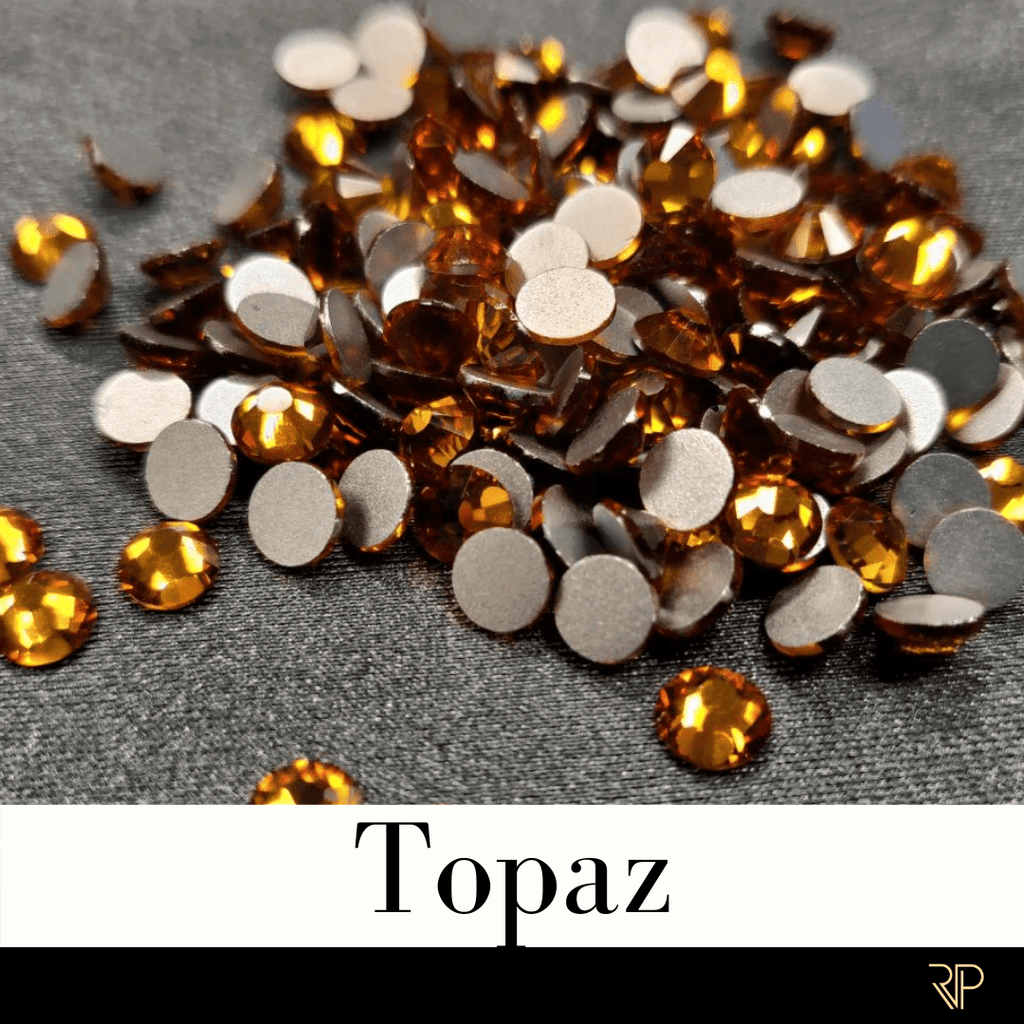 Topaz AB Flatback Crystal Rhinestones