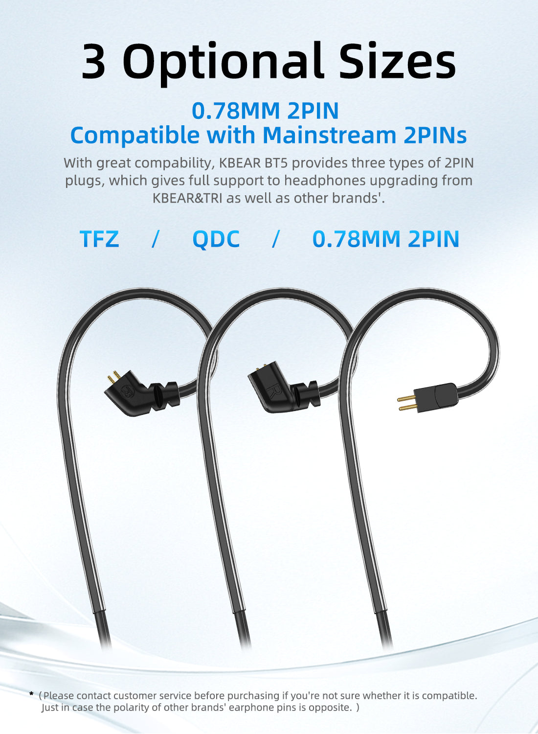 【KBEAR BT5】Earhook Bluetooth 5.1 Upgrade Cable HD Mic