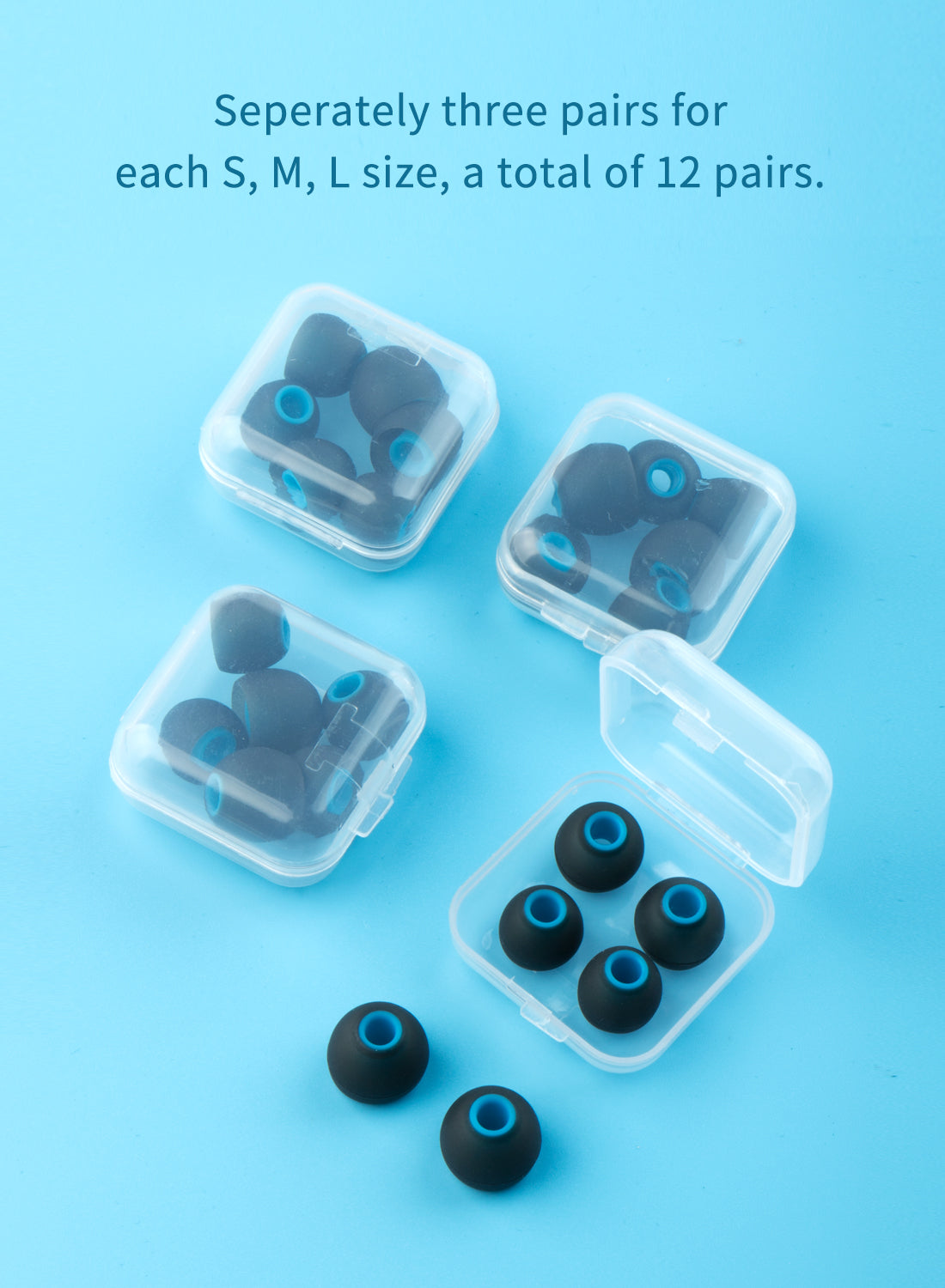 Silicone sound-isolating Eartips