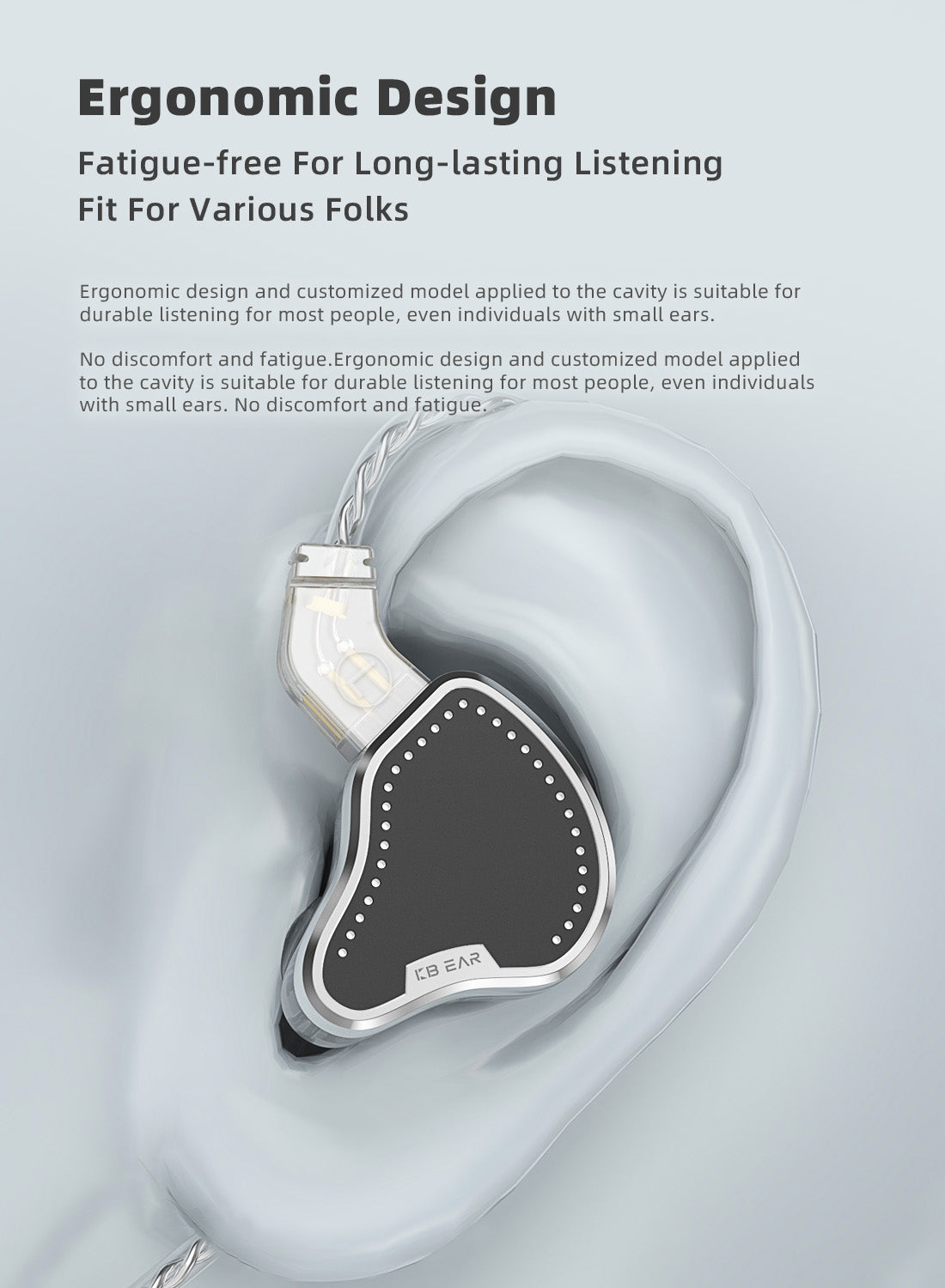 【KBEAR Pecker】HiFi 2BA+1DD Driver Earphones In-Ear Metal Monitor IEM