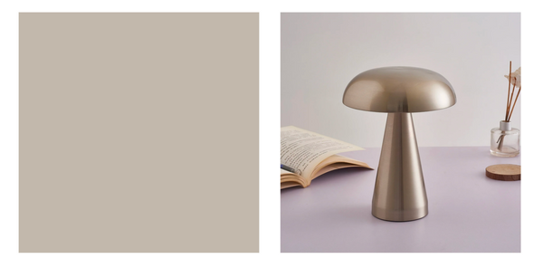 Mushroom color & porcini lamp