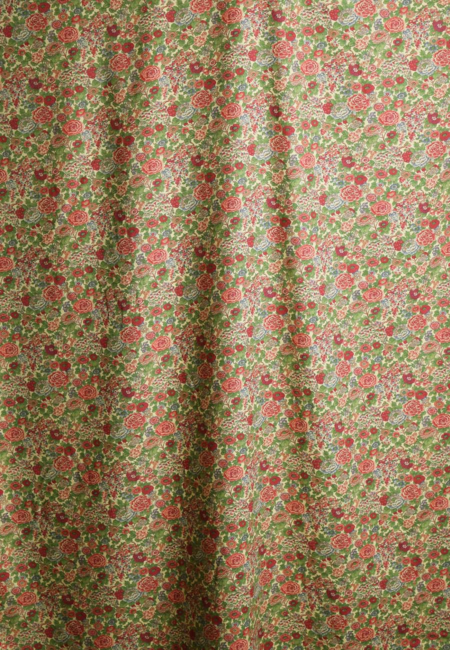 'Elysian' Red and Green Liberty Jubilee Fabric (FD-LIB-15)