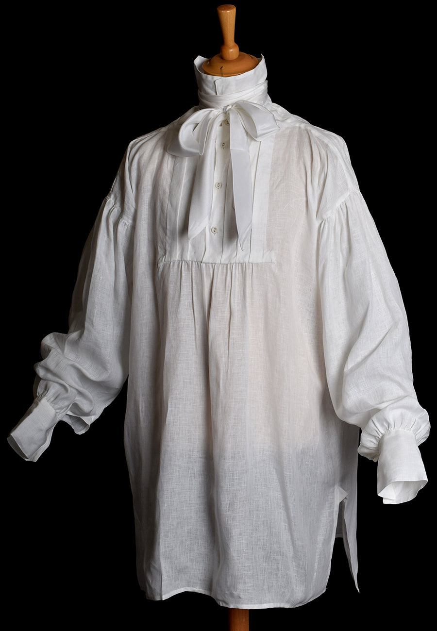 Linen Pleated Front Early Victorian Shirt (SH140)