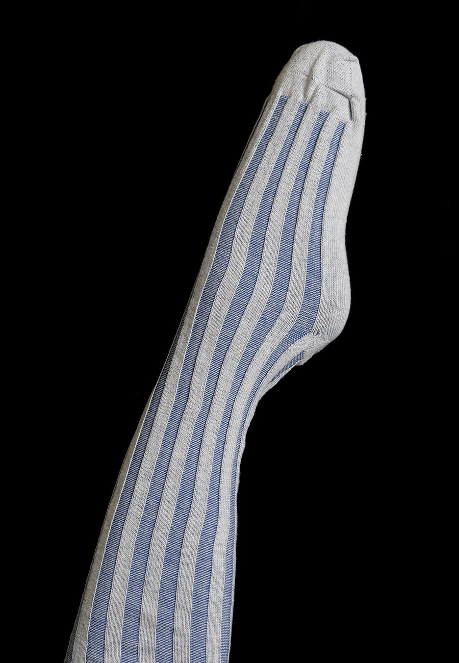 Vertical Striped Cotton Stockings (SO158)