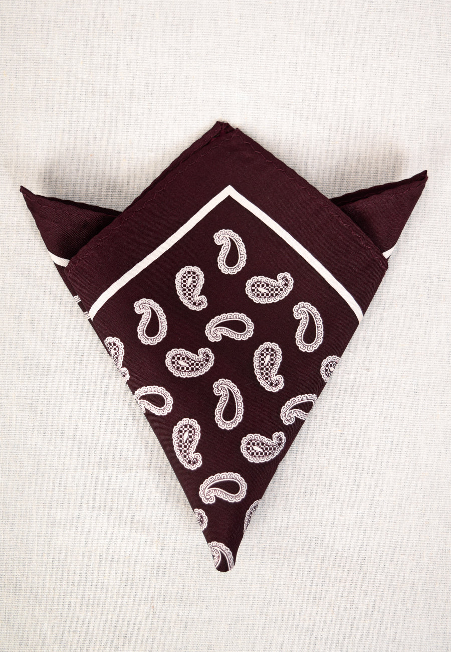 Printed Silk Pocket Square (HA96K)