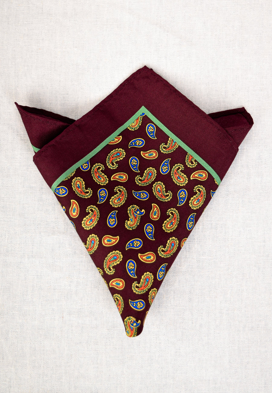 Printed Silk Pocket Square (HA96K)