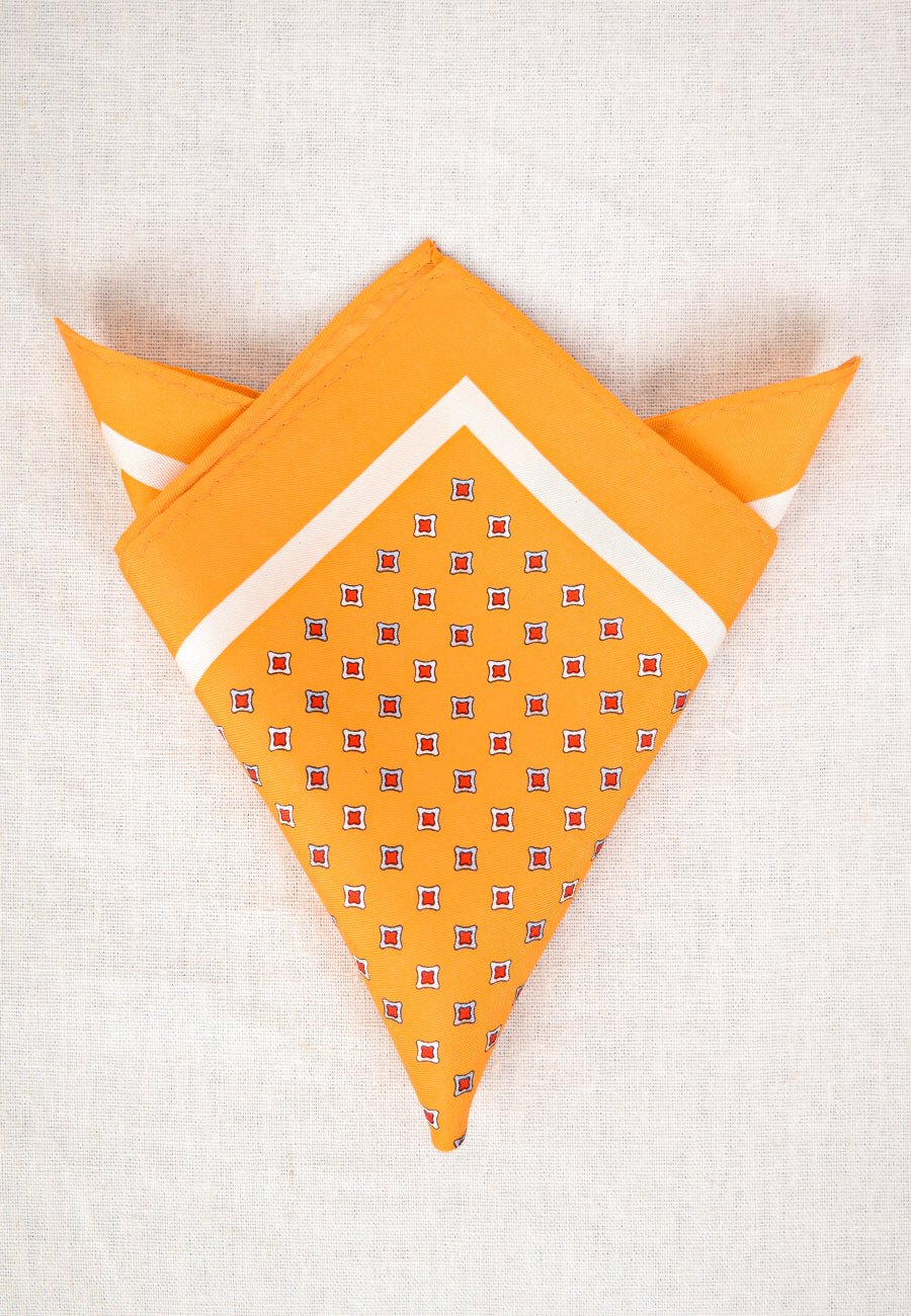 Printed Silk Pocket Square (HA96K)