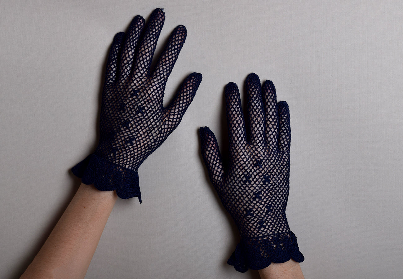 Cotton Crochet Ladies Gloves (GL650)