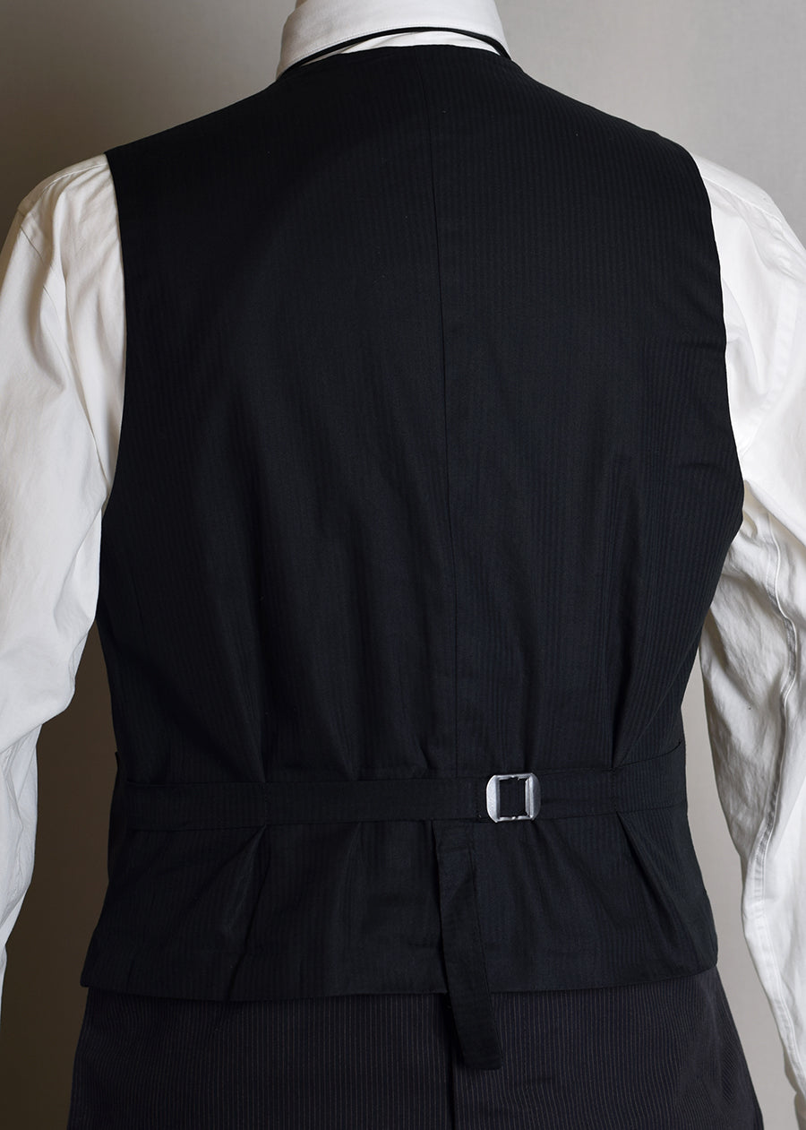 pinstriped waistcoat