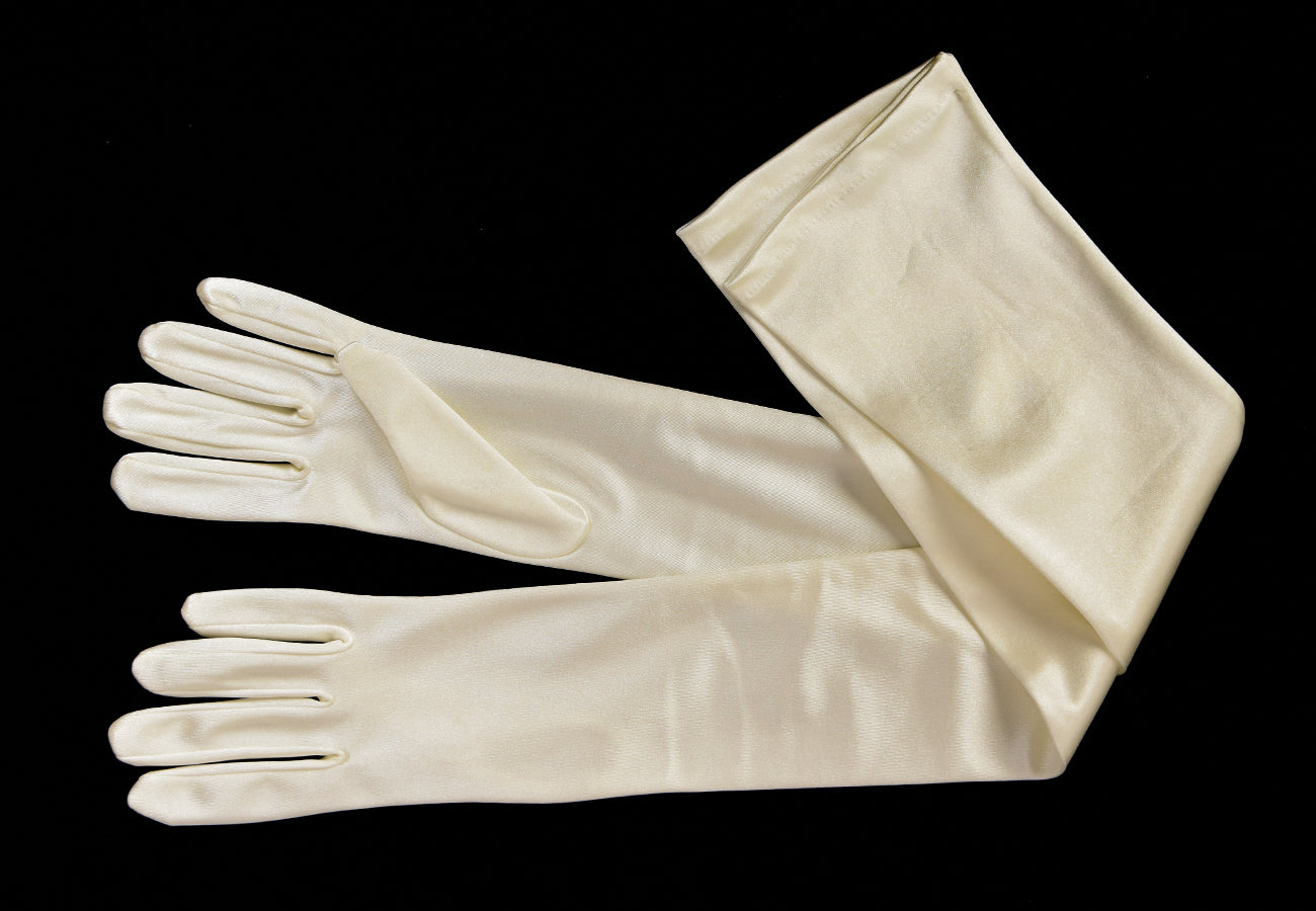 Full Length Satin Evening Gloves (GL652)