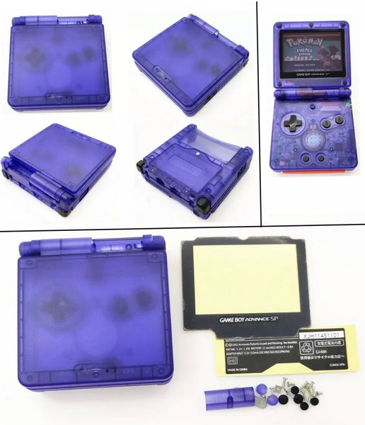 clear gba sp shell