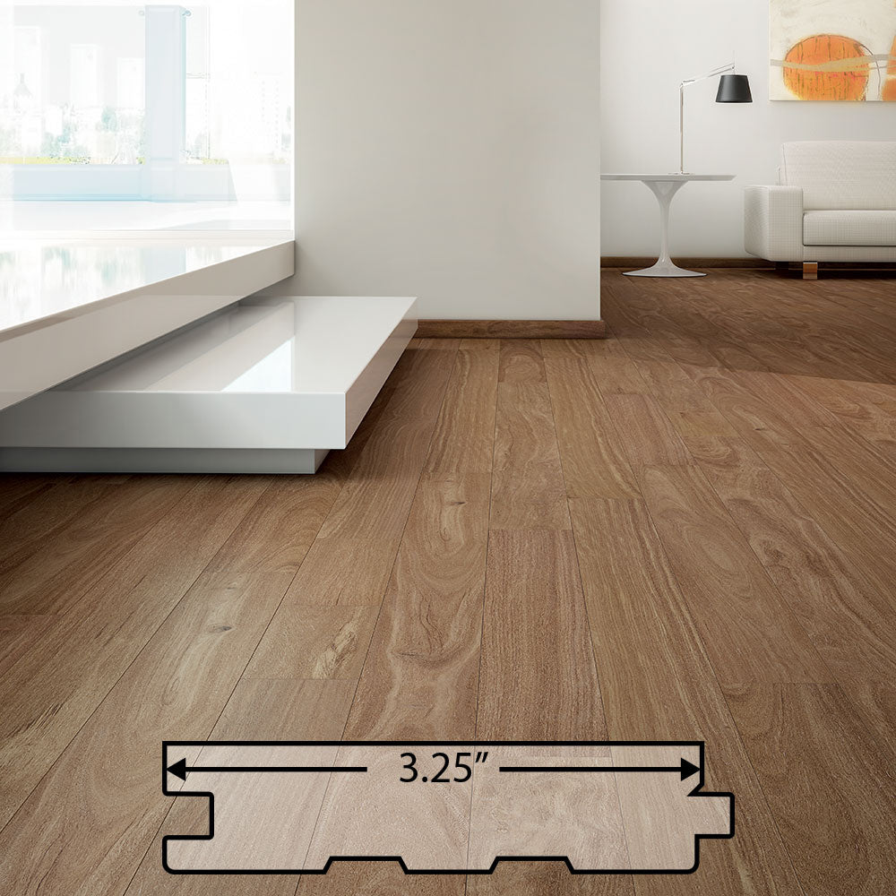 Brazilian Chestnut (Sucupira) Solid Flooring 3.25″ Prefinished Matte, $6.77/sqft