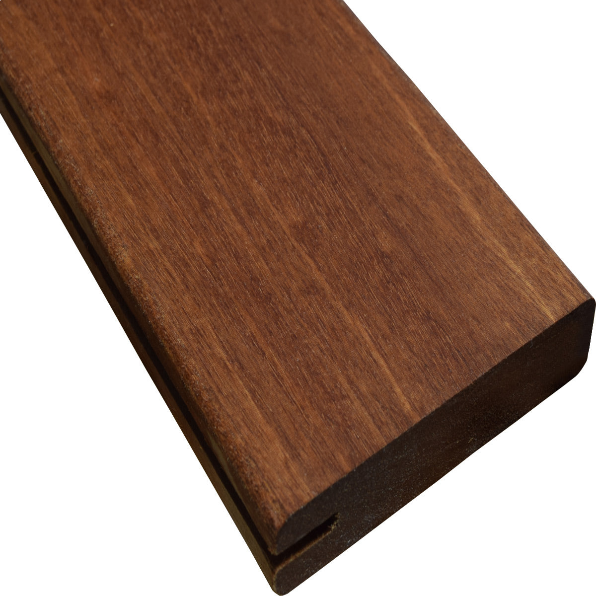 5/4 x 4 Mahogany (Red Balau) Wood One Sided Pre-Grooved Decking