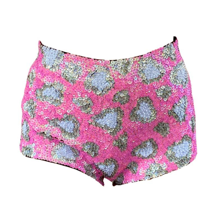 Sequin Hot Pants High Waist Festival Hot Pants By Ziji The Label 9632
