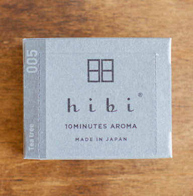 Hibi 10minutes Aroma Box of 8 Incense Matches - Lemongrass