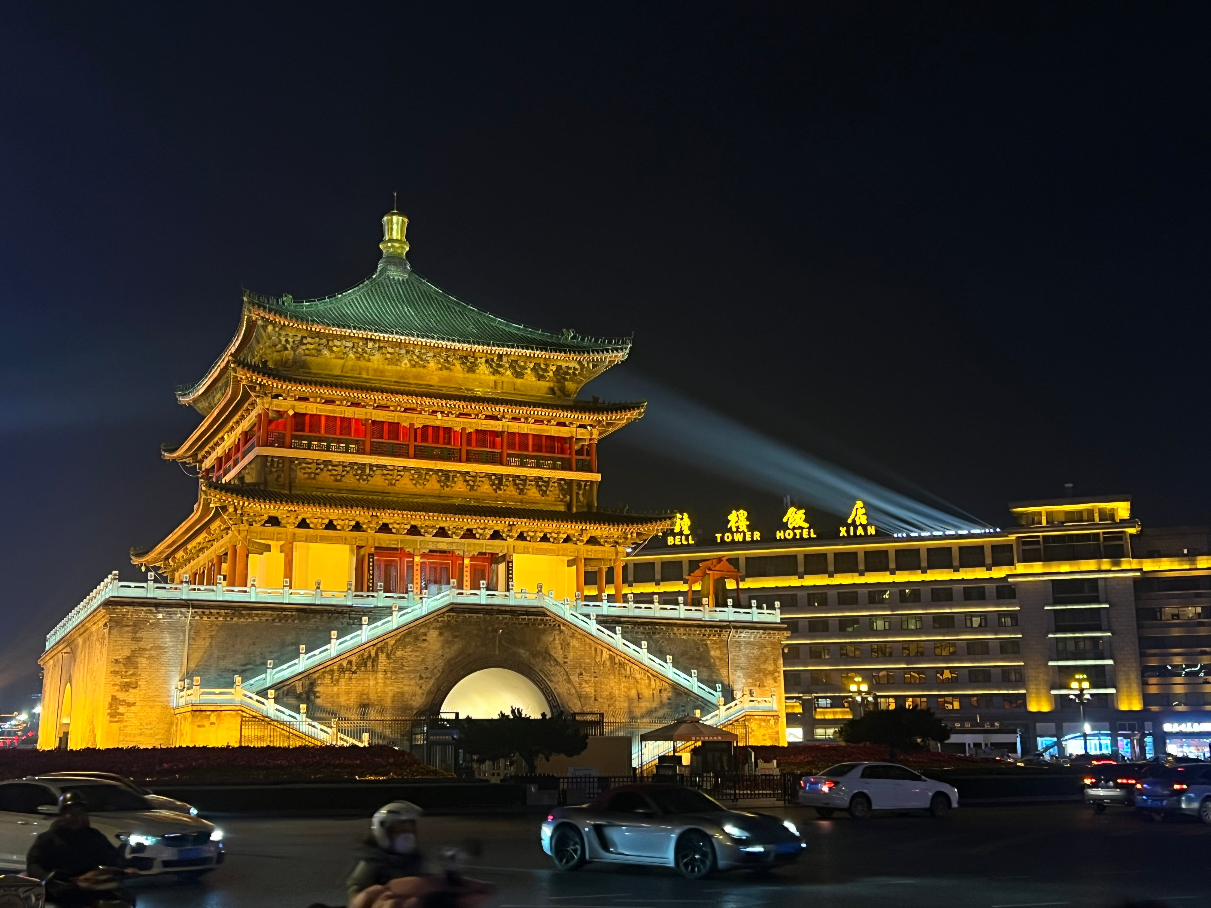 night view of Xi'an