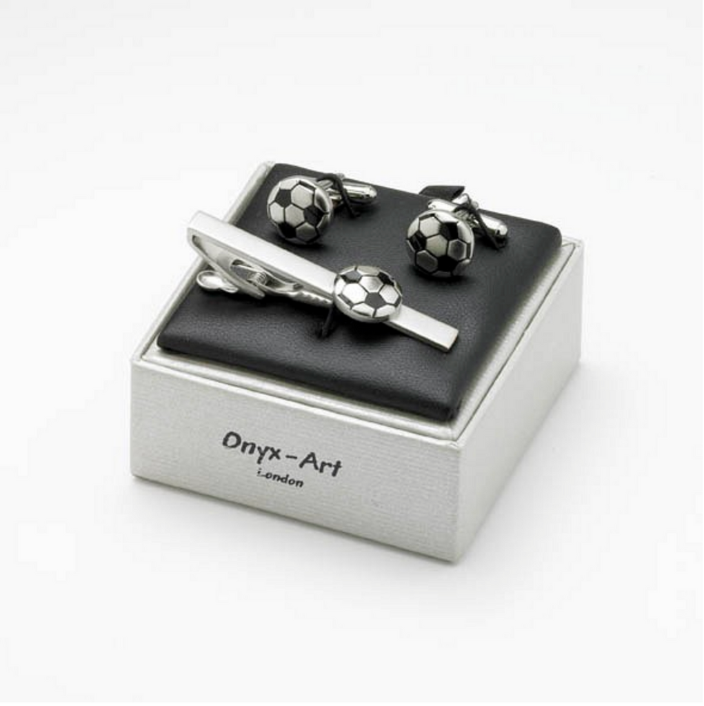 Black Skull Design Cufflinks Gift Box Onyx-Art London  CK1119 