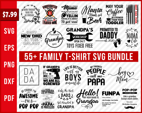 Fishing T Shirt Svg Bundle Cut File For Cricut Png Eps Silhouette Printable Digital Svg File