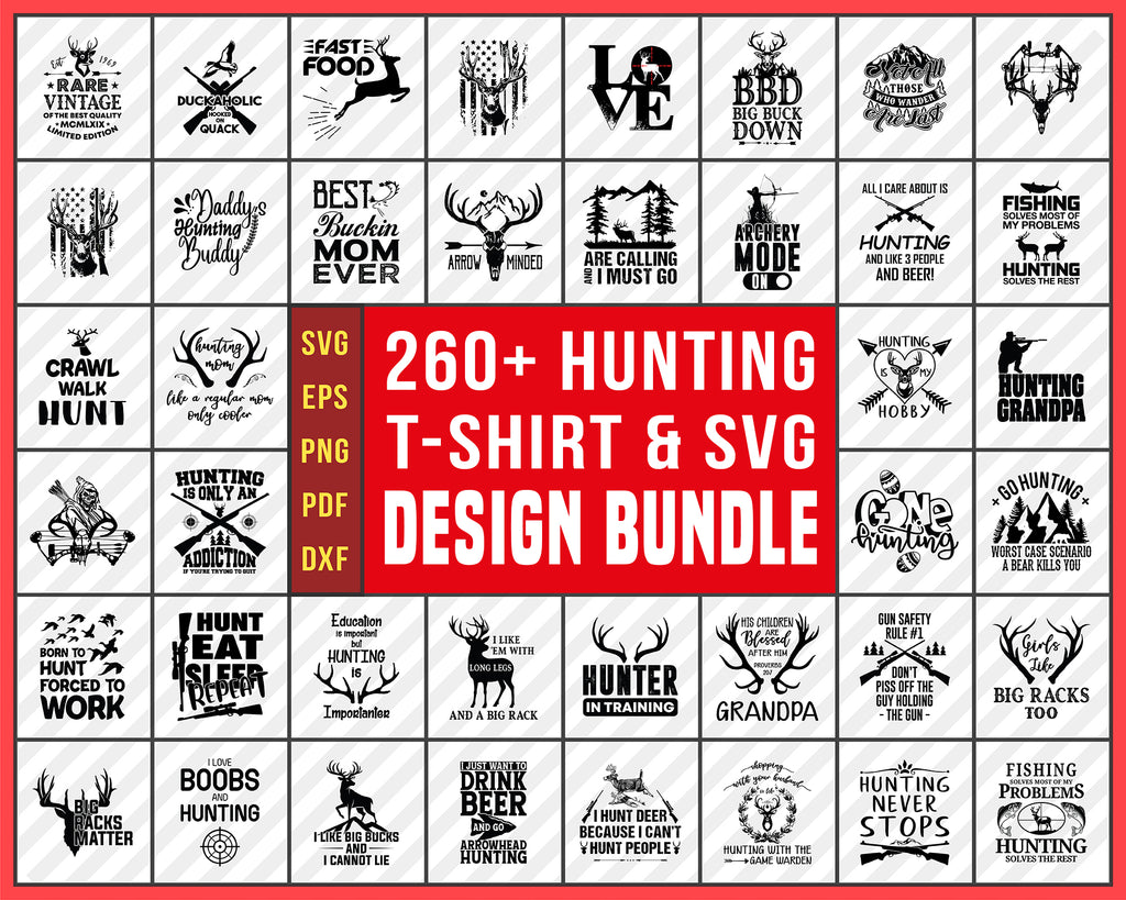 Download Hunting T Shirt Design Bundle Hunting Svg Bundle Digital Svg File
