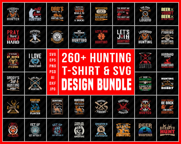 Download Hunting T Shirt Design Bundle Hunting Svg Bundle Digital Svg File