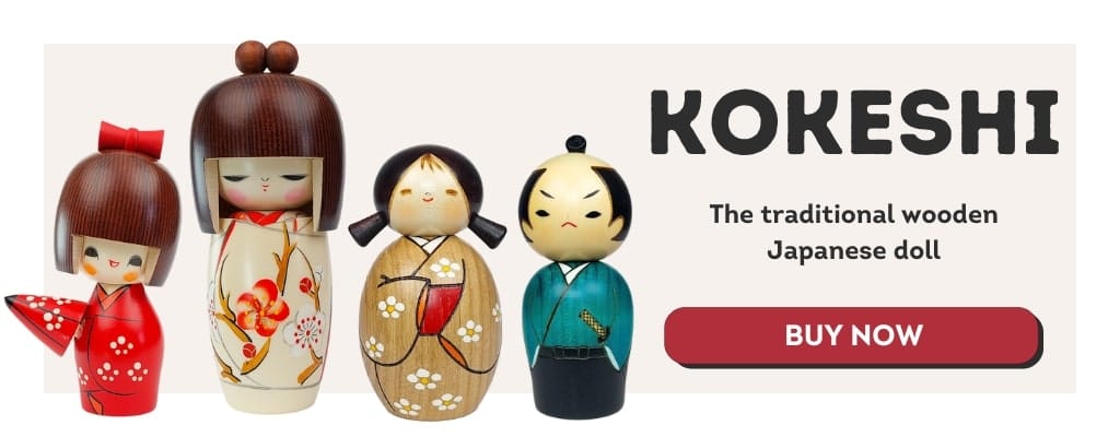 wooden kokeshi dolls