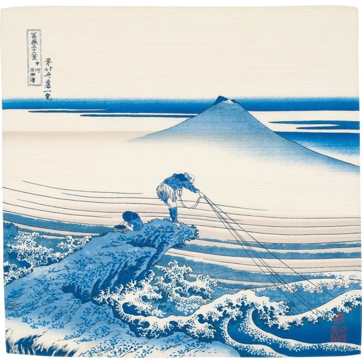 Furoshiki La Vague de Kanagawa - Hokusai, 48x48cm