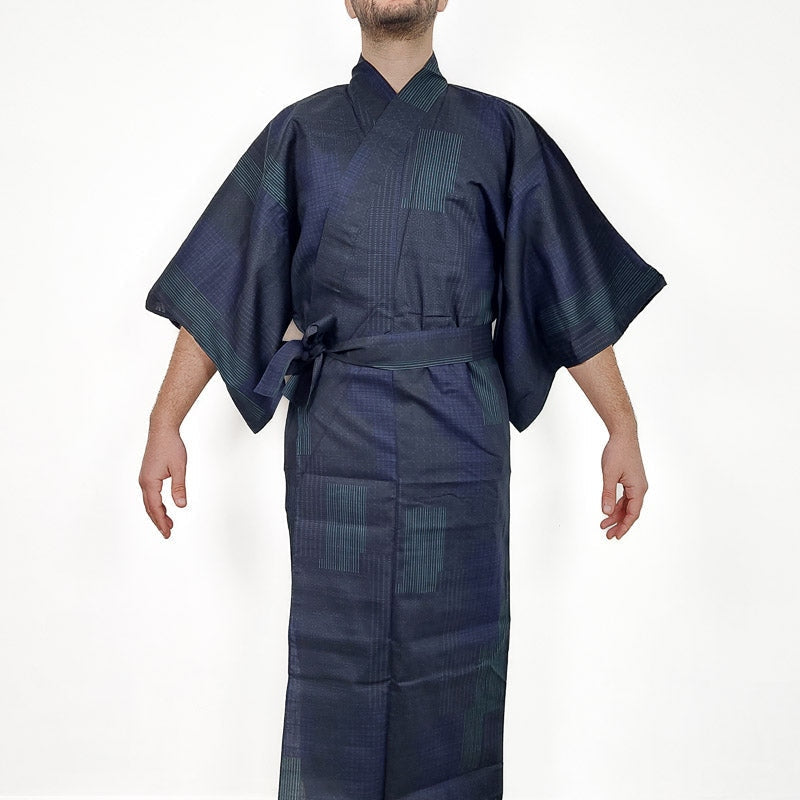 Blue Striped Yukata | Japan Avenue