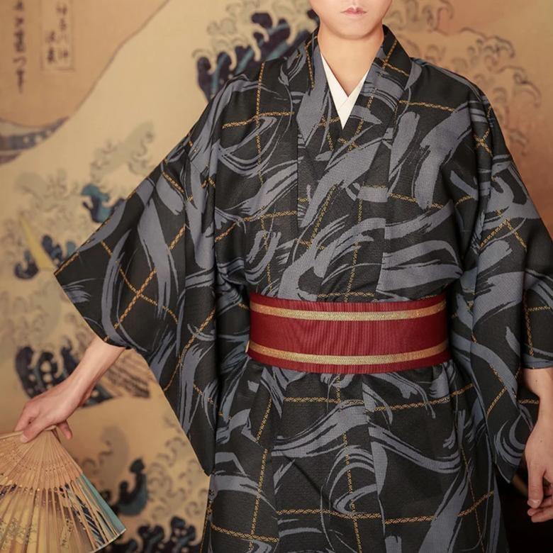 Suiren Men's Japanese Yukata