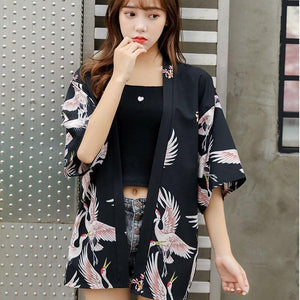 Kimono Bird Print | Japan Avenue