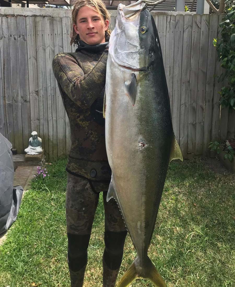 Grayson and his 25kg kingfish